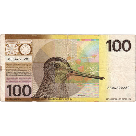 Países Bajos, 
  
  100 florines, 
  
  1977-07-28
