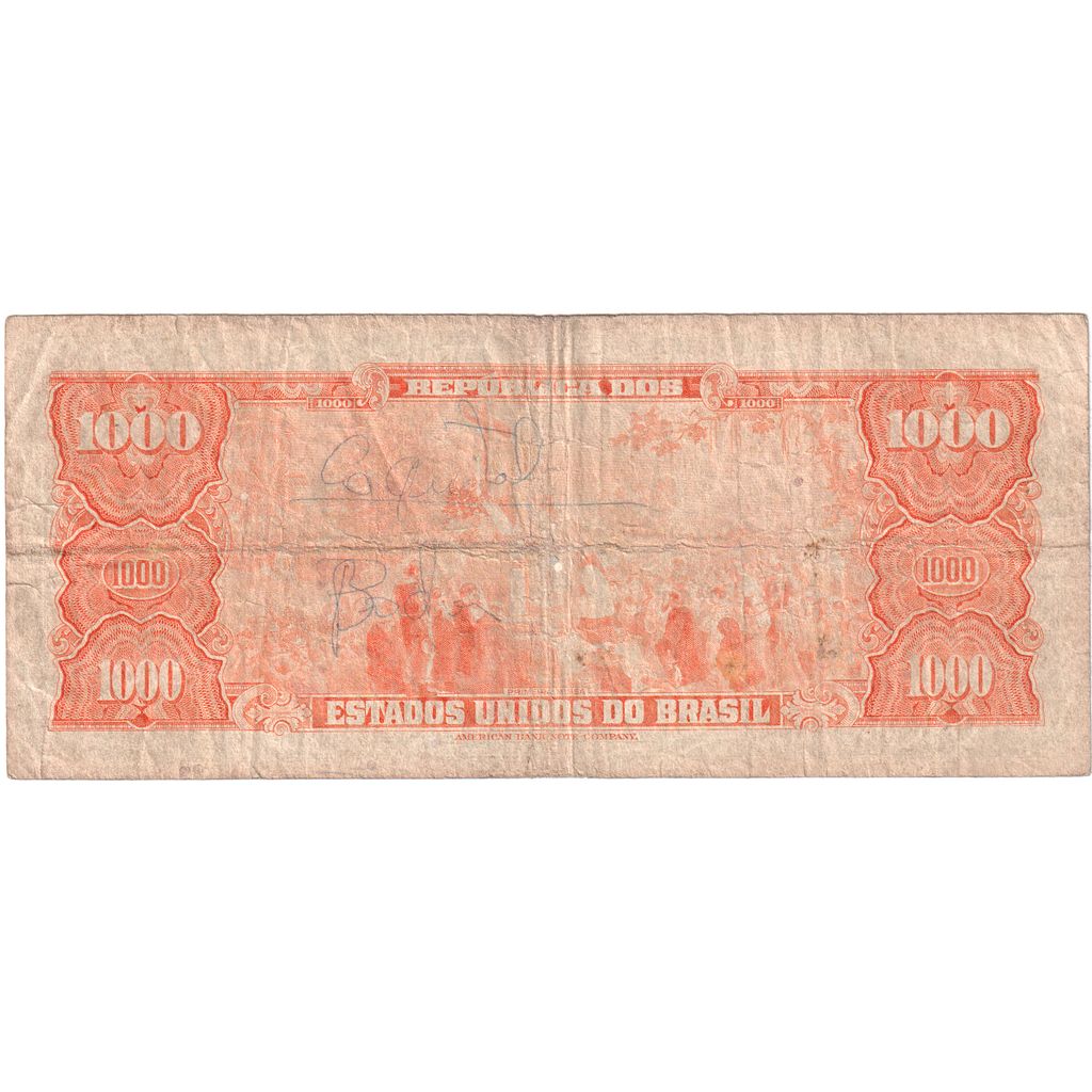 Brasil, 
  
  1 Cruzeiro Novo por 1000 Cruzeiros, 
  
  FV(20-25)