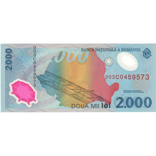 Billete de banco, Rumanía, 

2000 lei