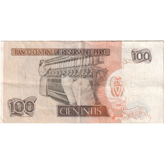 Perú, 
  
  100 Intis, 
  
  1985-02-01