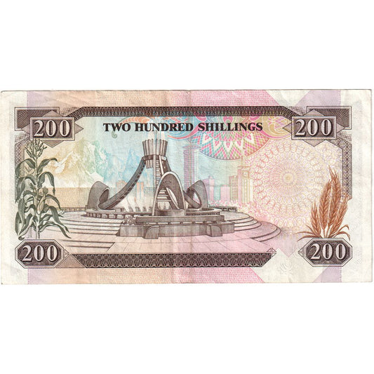 Kenia, 

200 chelines, 

1 de julio de 1990