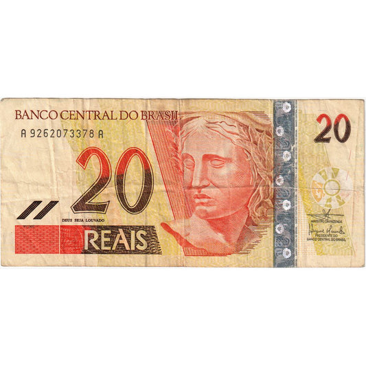 Brasil, 

20 reales, 

EF(40-45)