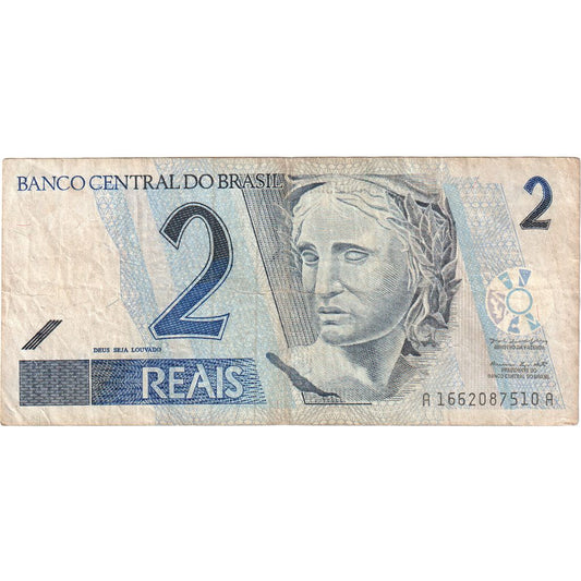 Brasil, 

2 reales, 

Sin fecha (2001)