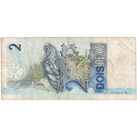 Brasil, 

2 reales, 

Sin fecha (2001)