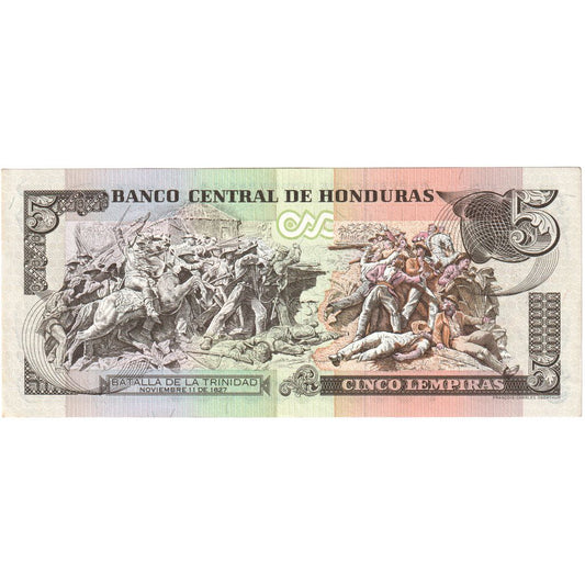 Honduras, 
  
  5 Lempiras, 
  
  FE(40-45)