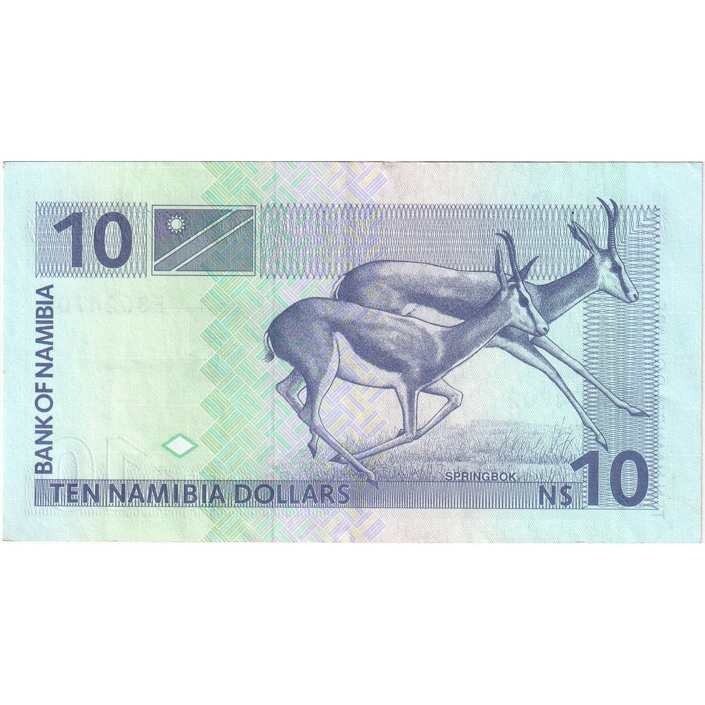 Namibia, 

10 dólares namibios, 

SIN CUP (65-70)