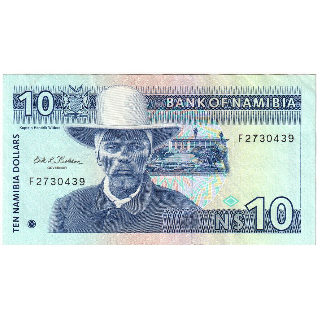 Namibia, 

10 dólares namibios, 

AU(55-58)