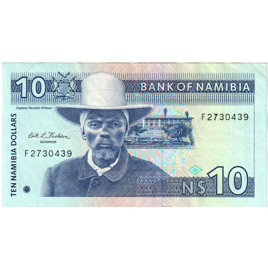 Namibia, 

10 dólares namibios, 

AU(55-58)