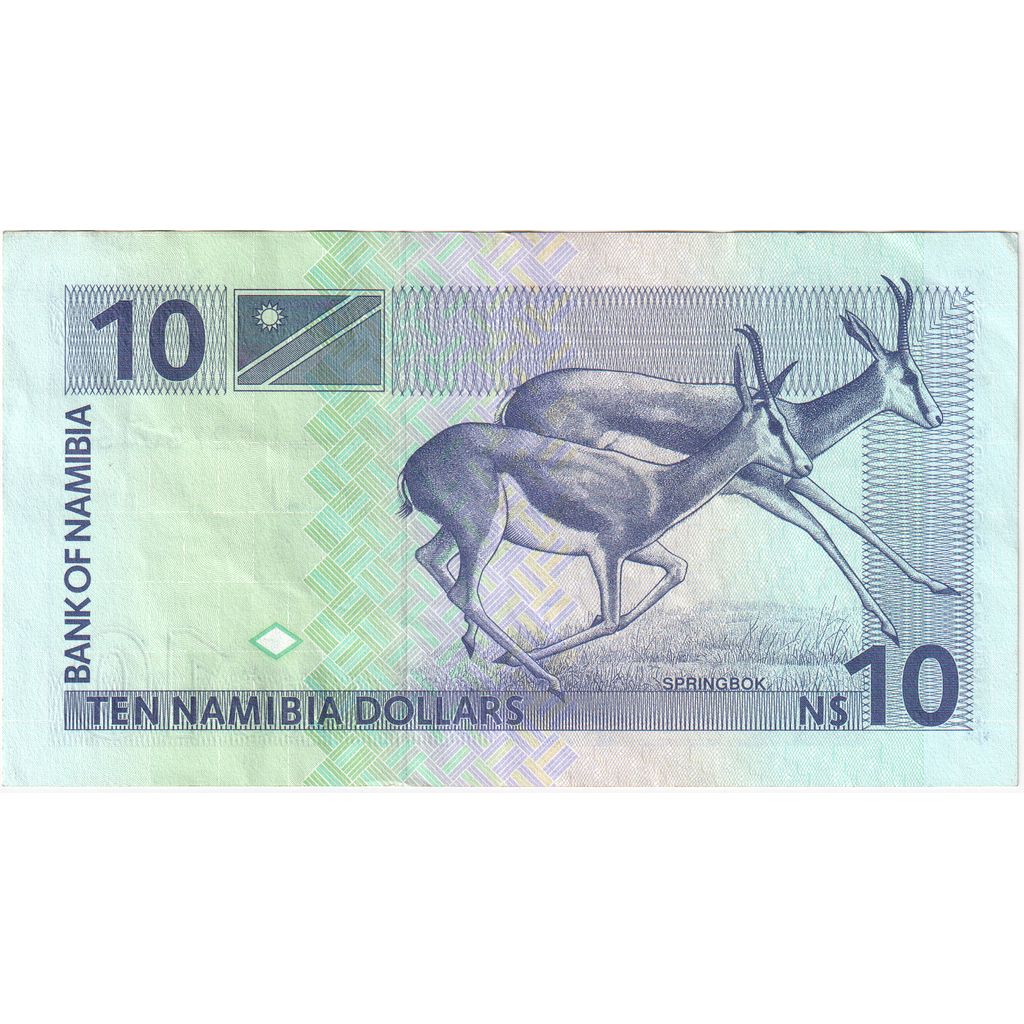 Namibia, 

10 dólares namibios, 

UNC(63)