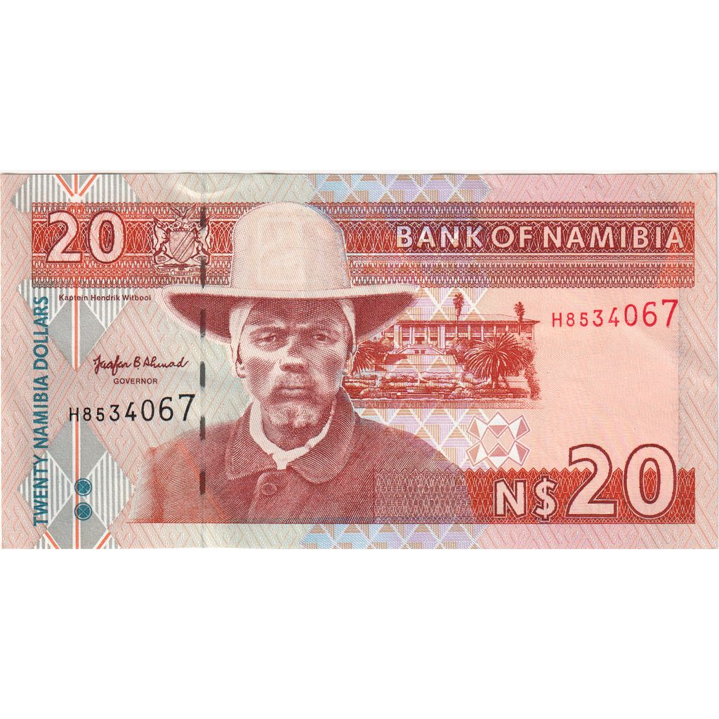 Namibia, 

20 dólares namibios, 

SIN CERTIFICACIÓN (65-70)