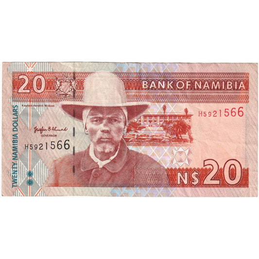 Namibia, 

20 dólares namibios, 

AU(55-58)