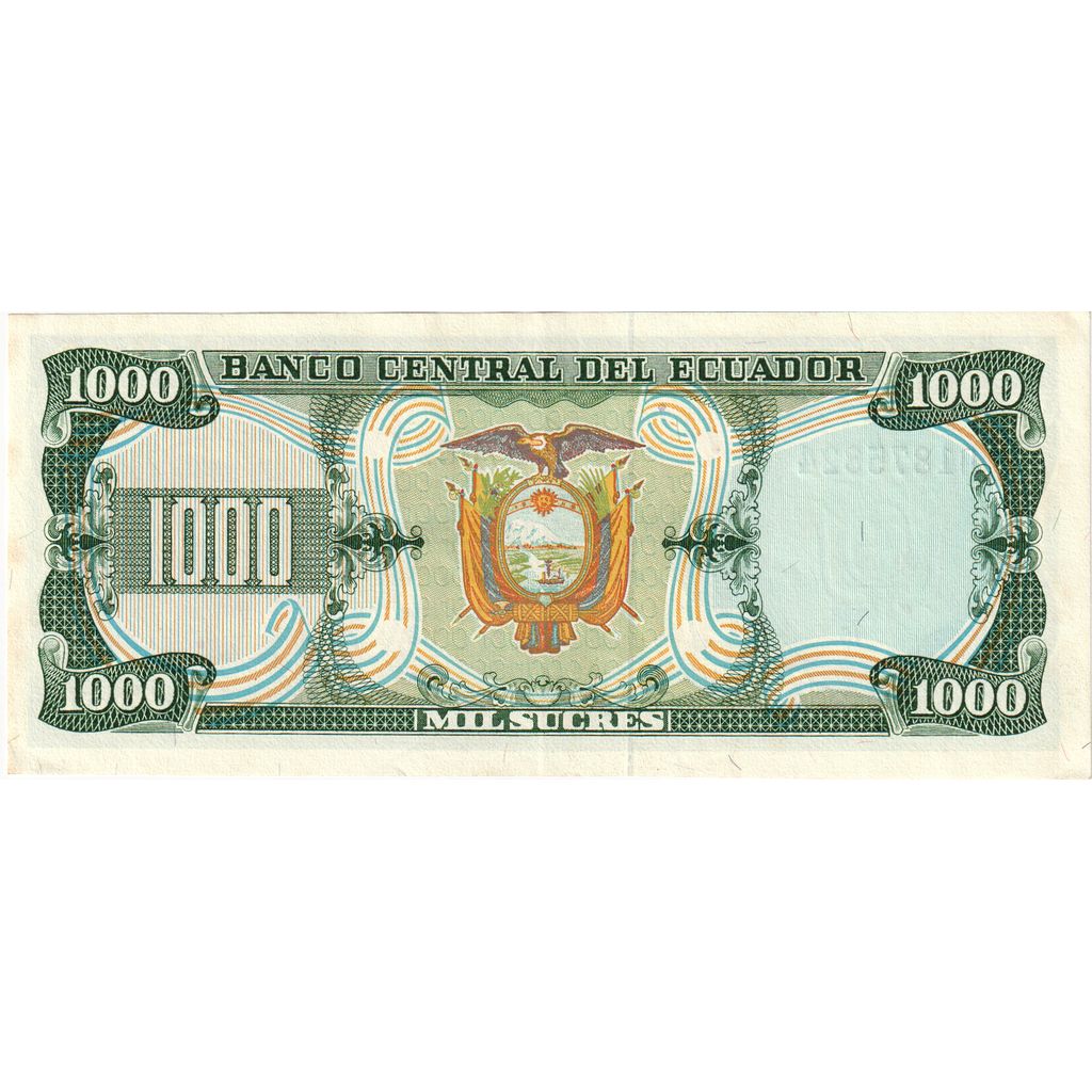 Ecuador, 
  
  1000 sucres, 
  
  1986-09-29