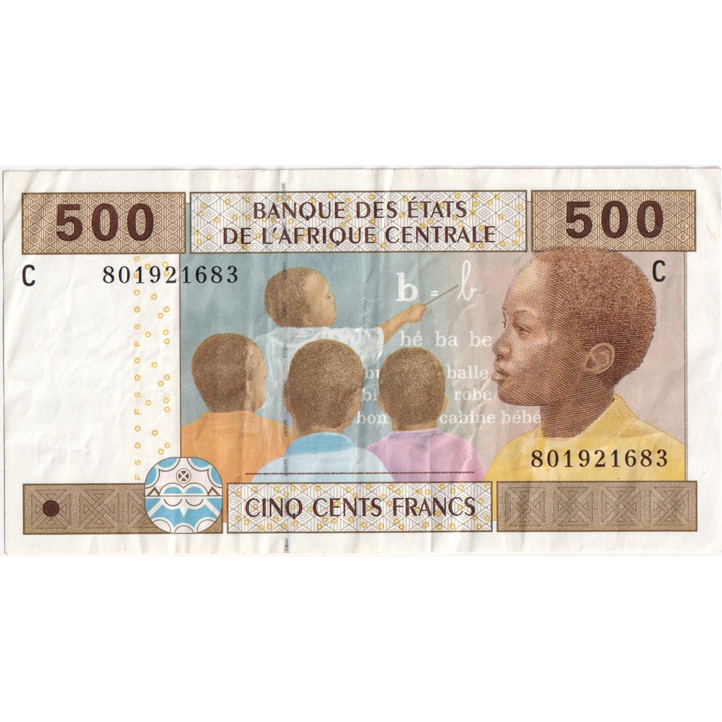 Estados de África Central, 

500 francos, 

2002