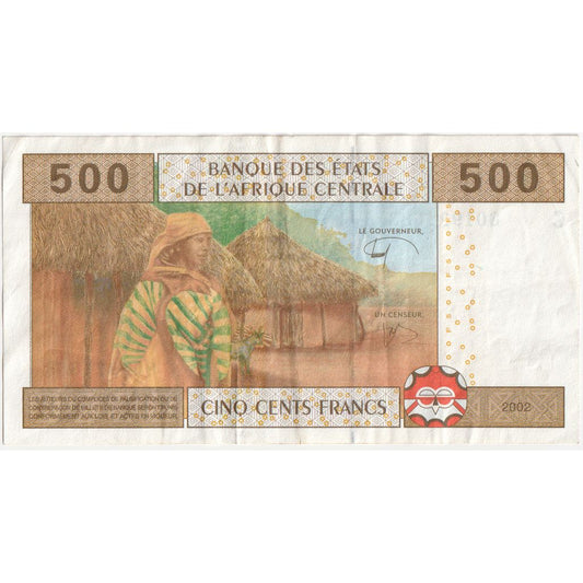 Estados de África Central, 

500 francos, 

2002