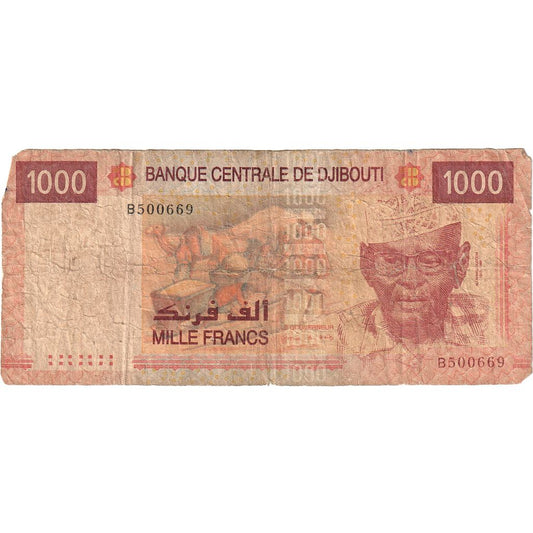 Yibuti, 
  
  1000 francos, 
  
  FV(20-25)