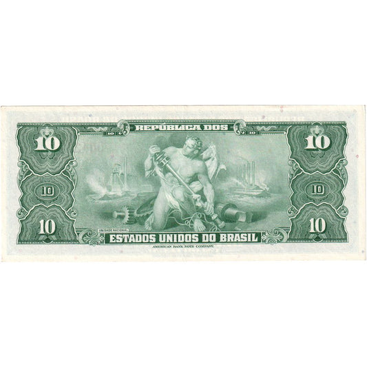 Brasil, 
  
  10 cruzeiros, 
  
  UNC(63)