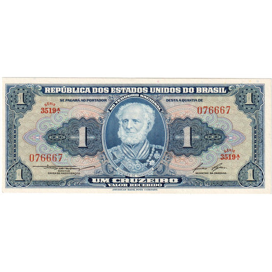 Brasil, 
  
  1 Cruzeiro, 
  
  UNC(65-70)