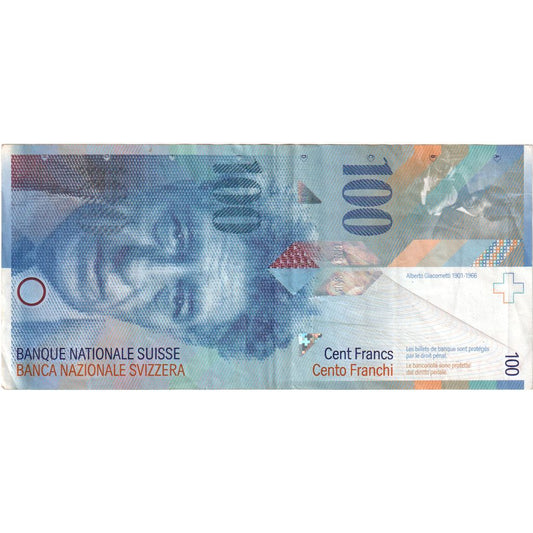 Suiza, 

100 francos, 

EF(40-45)