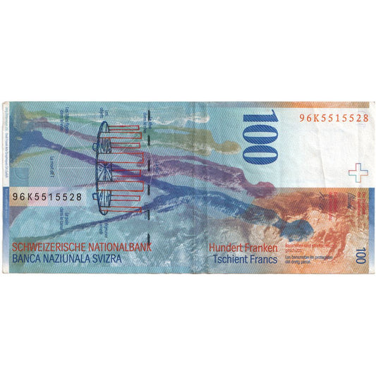 Suiza, 

100 francos, 

EF(40-45)