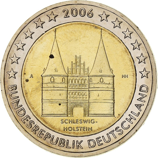 Alemania, 

2 euros, 

Schleswig-Holstein