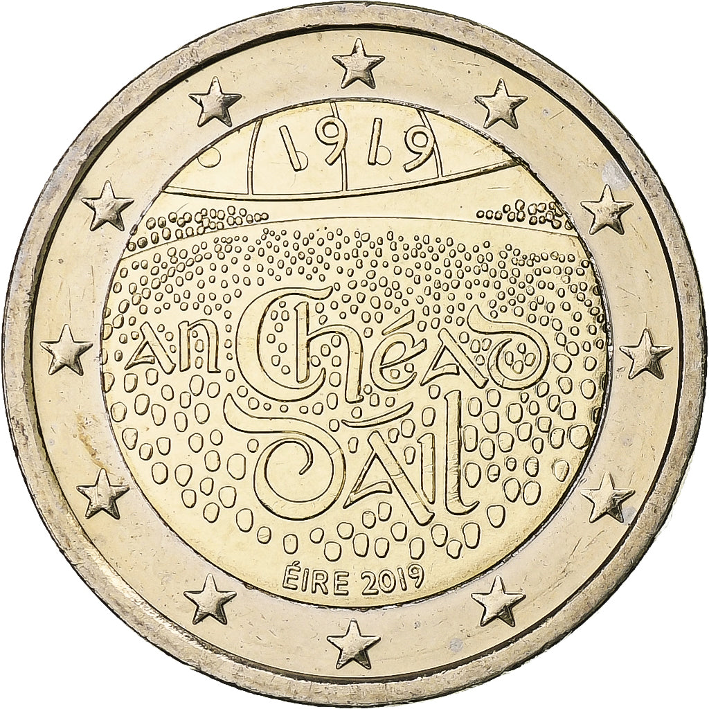 Irlanda, 
  
  2 euros, 
  
  Dáil Éireann