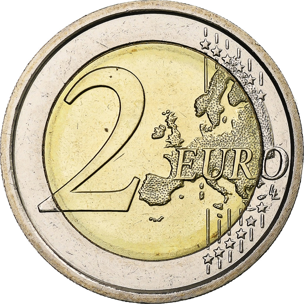Italia, 
  
  2 euros, 
  
  Introducción del euro