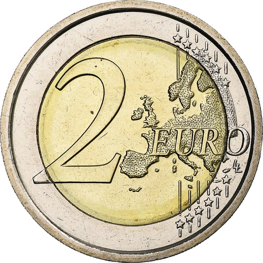 Italia, 
  
  2 euros, 
  
  Introducción del euro