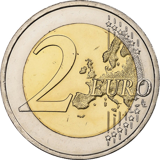 Austria, 
  
  2 euros, 
  
  30 años del drapeau de la UE
