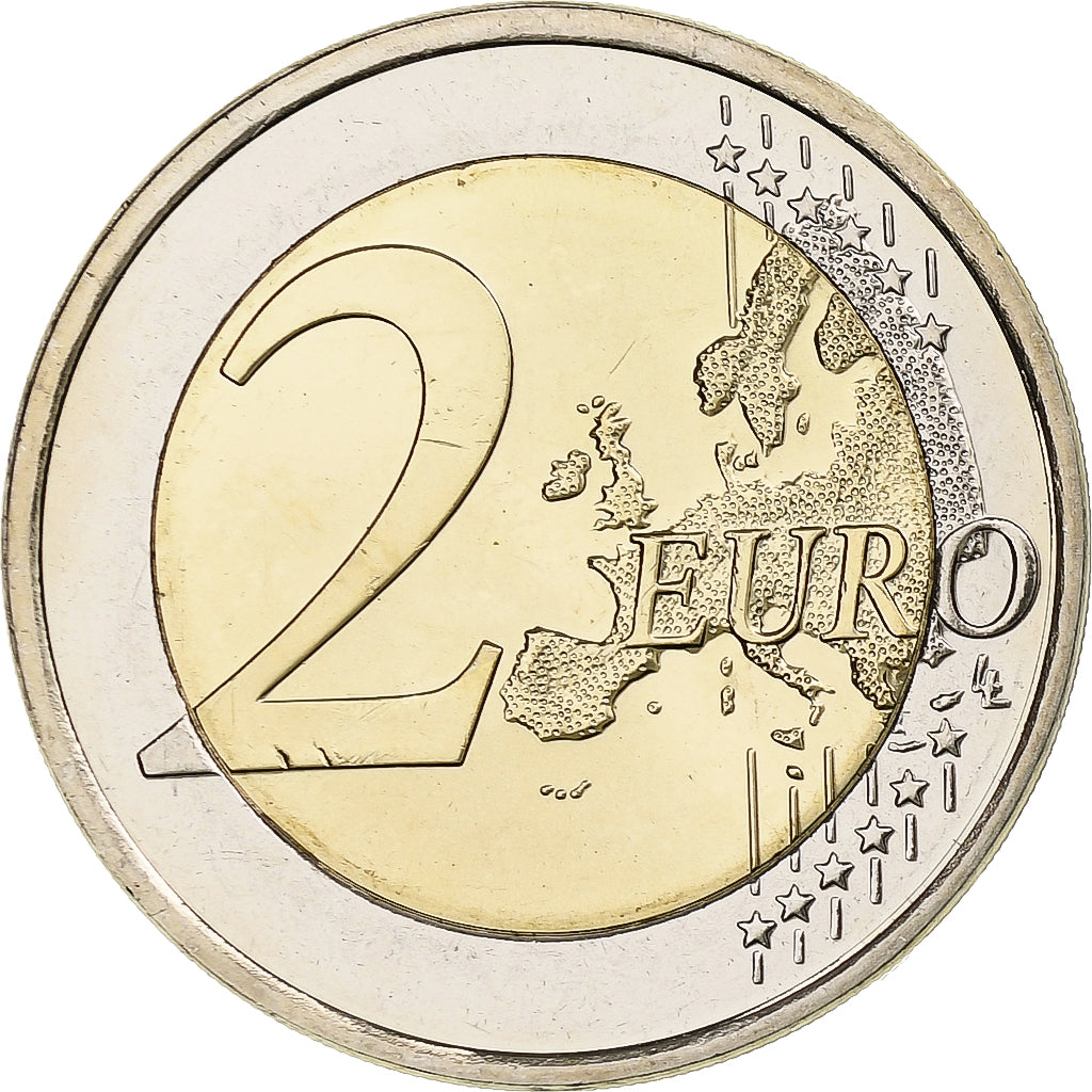 Finlandia, 
  
  2 euros, 
  
  30 años del drapeau de la UE