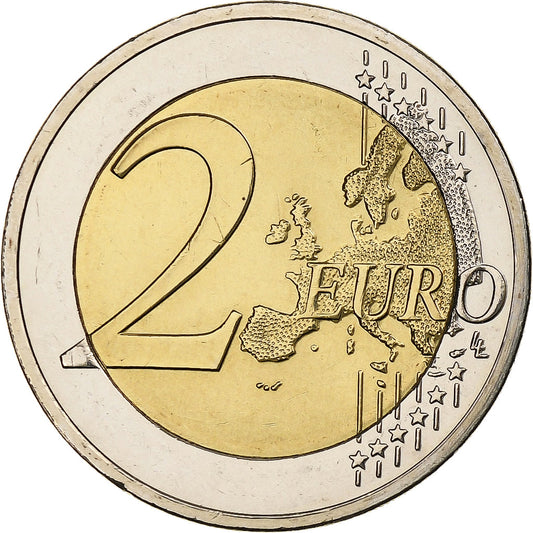 Grecia, 
  
  2 euros, 
  
  30 años del drapeau de la UE