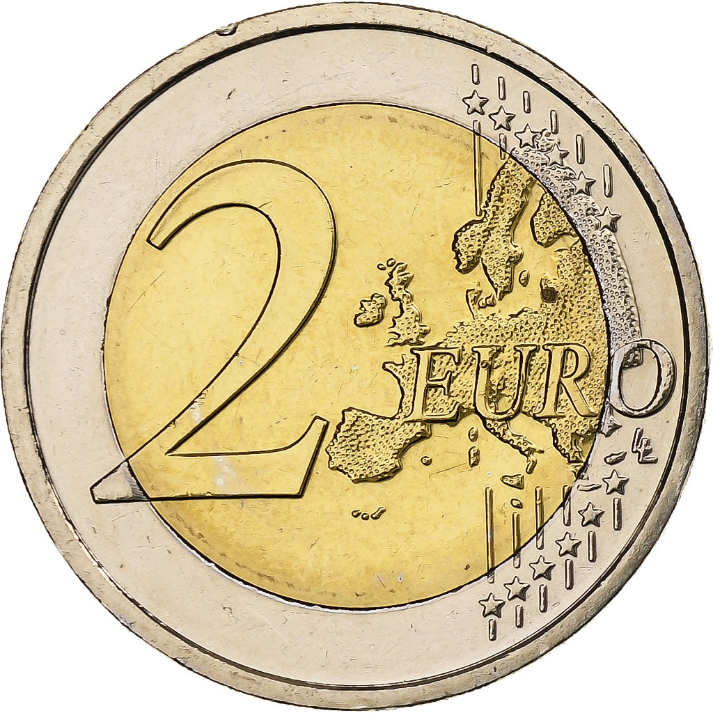Irlanda, 
  
  2 euros, 
  
  30 años del drapeau de la UE