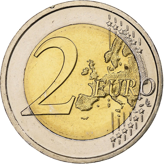 Irlanda, 
  
  2 euros, 
  
  30 años del drapeau de la UE