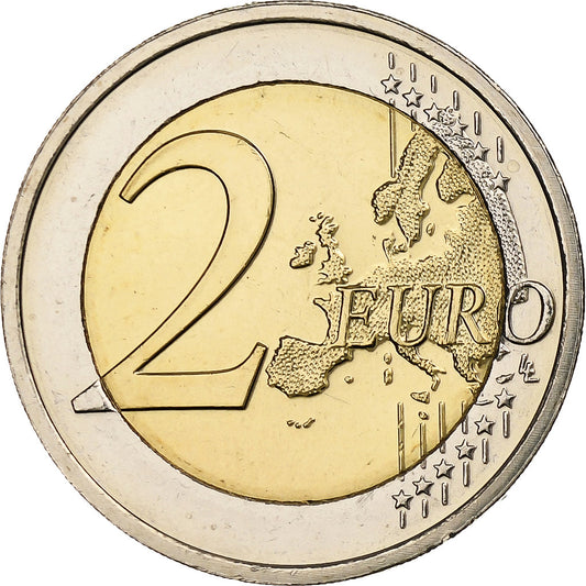 Luxemburgo, 
  
  2 euros, 
  
  30 años del drapeau de la UE