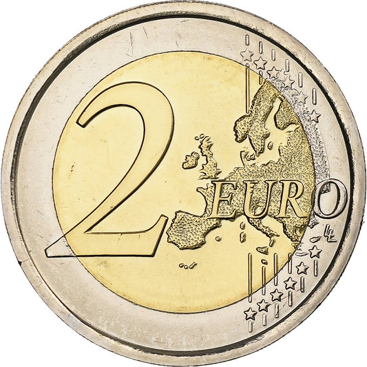 Eslovenia, 
  
  2 euros, 
  
  30 años del drapeau de la UE