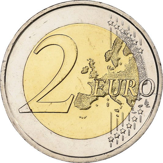 Eslovaquia, 
  
  2 euros, 
  
  30 años del drapeau de la UE