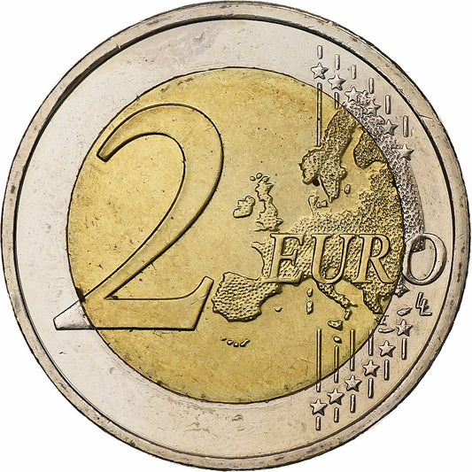 Grecia, 
  
  2 euros, 
  
  Unión Económica y Monetaria