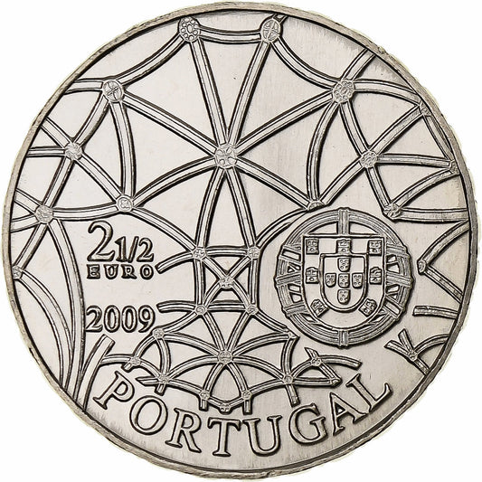 Portugal, 
  
  2-1/2 euros, 
  
  Patrimonio Mundial de la Unesco - Monasterio de los Jerónimos