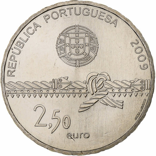 Portugal, 

2,5 euros, 

Patrimonio Mundial de la Unesco - Torre de Belém