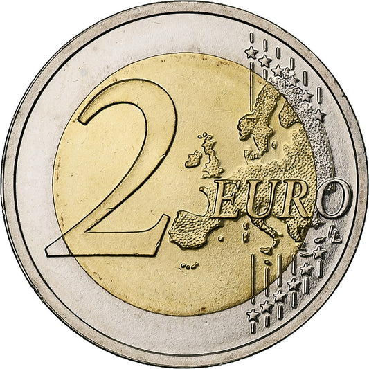 Letonia, 

2 euros, 

Estados Bálticos Independientes
