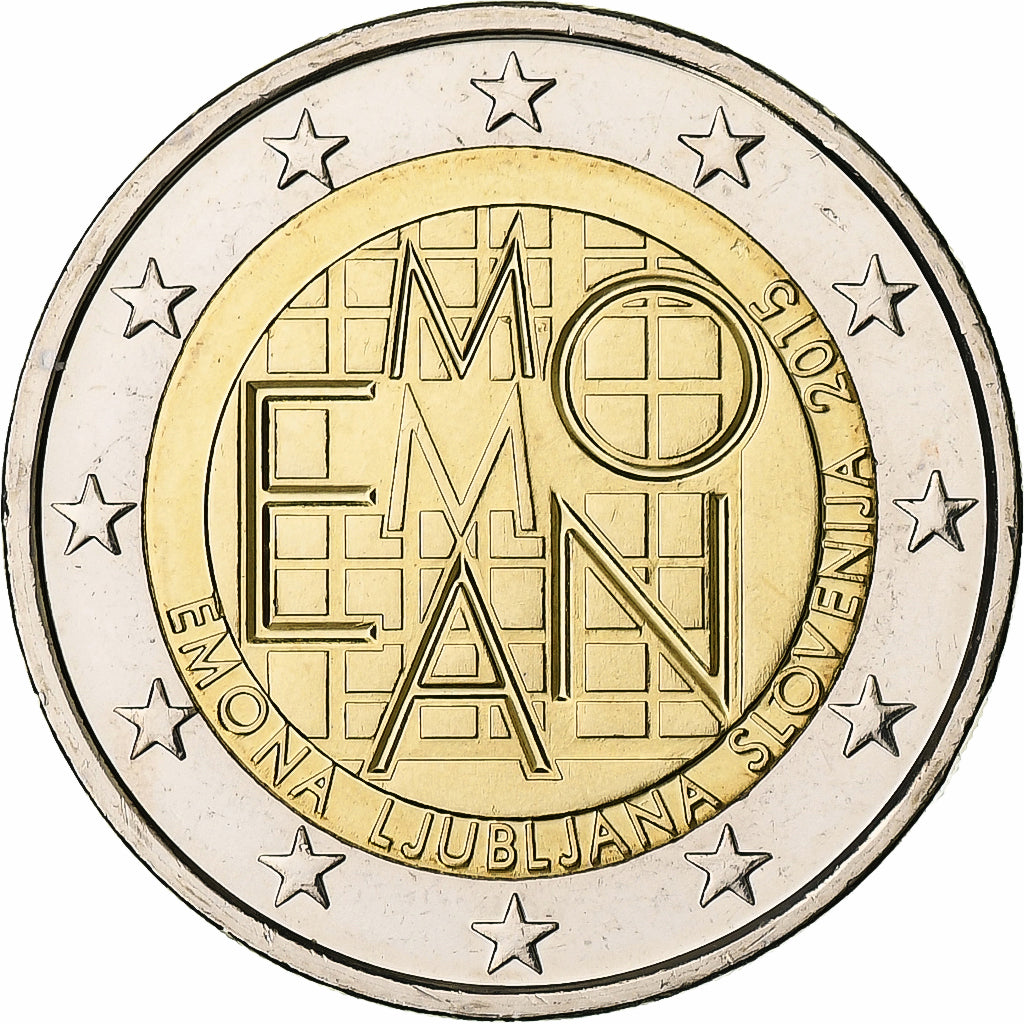 Eslovenia, 
  
  2 euros, 
  
  Emona Liubliana
