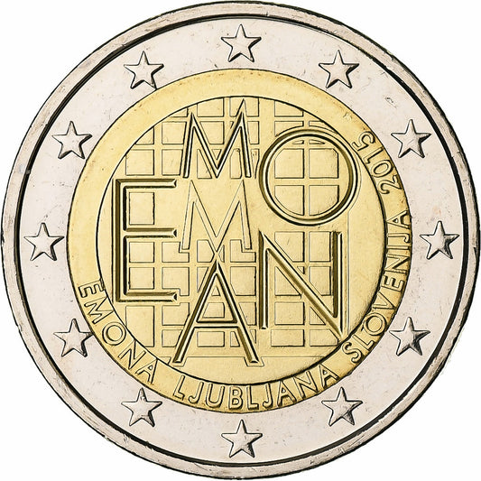 Eslovenia, 
  
  2 euros, 
  
  Emona Liubliana