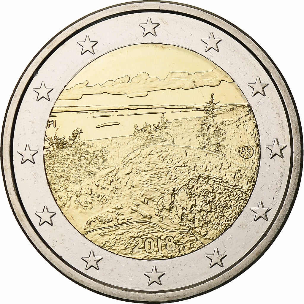 Finlandia, 
  
  2 euros, 
  
  koli