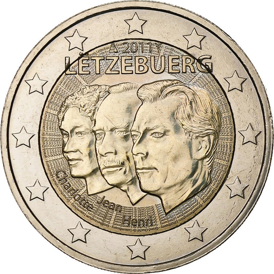 Luxemburgo, 
  
  2 euros, 
  
  Jean de Luxemburgo - Teniente Representante