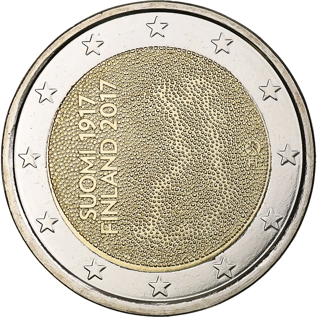 Finlandia, 

2 euros, 

Independencia