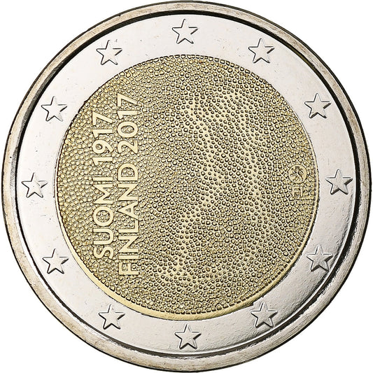Finlandia, 

2 euros, 

Independencia