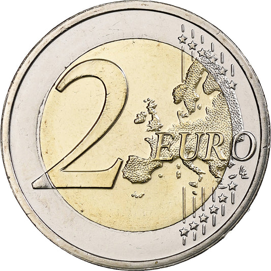Luxemburgo,

2 euros,

175.º aniversario de la Independencia de Luxemburgo
