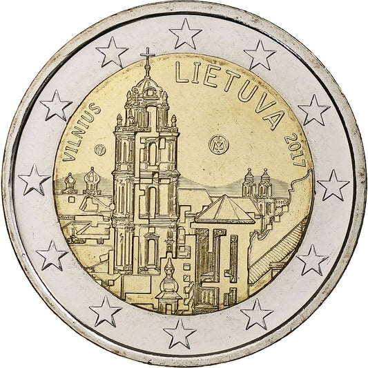 Lituania,

2 euros,

Capital Europea de la Cultura