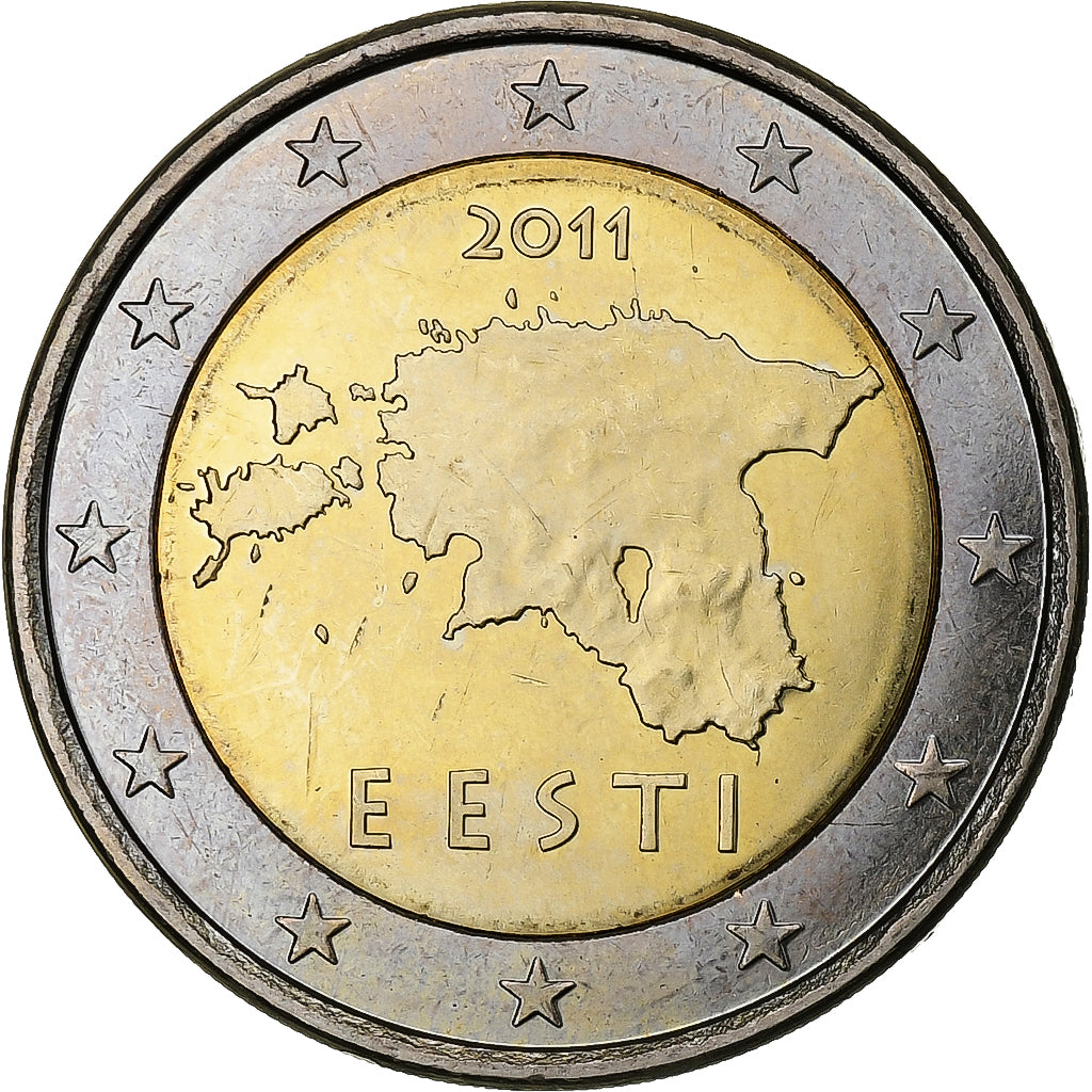 Estonia, 

2 euros, 

2011
