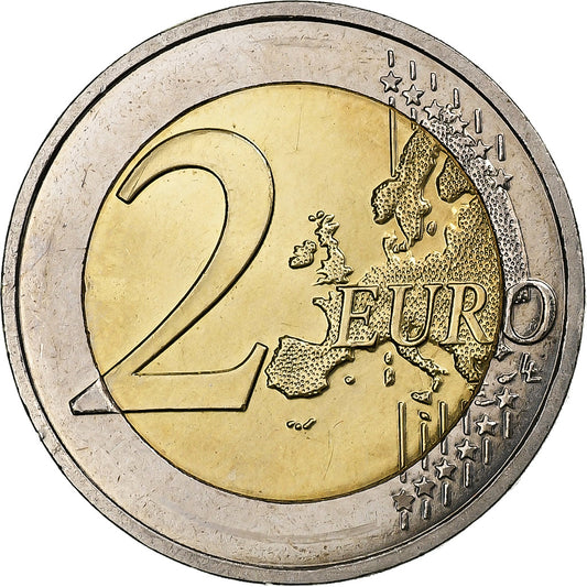 Francia, 
  
  2 euros, 
  
  10 años del euro