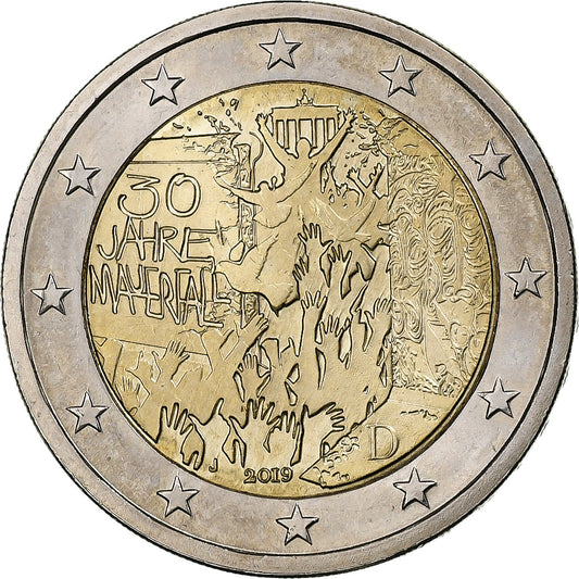 Alemania, 

2 euros, 

30.º aniversario